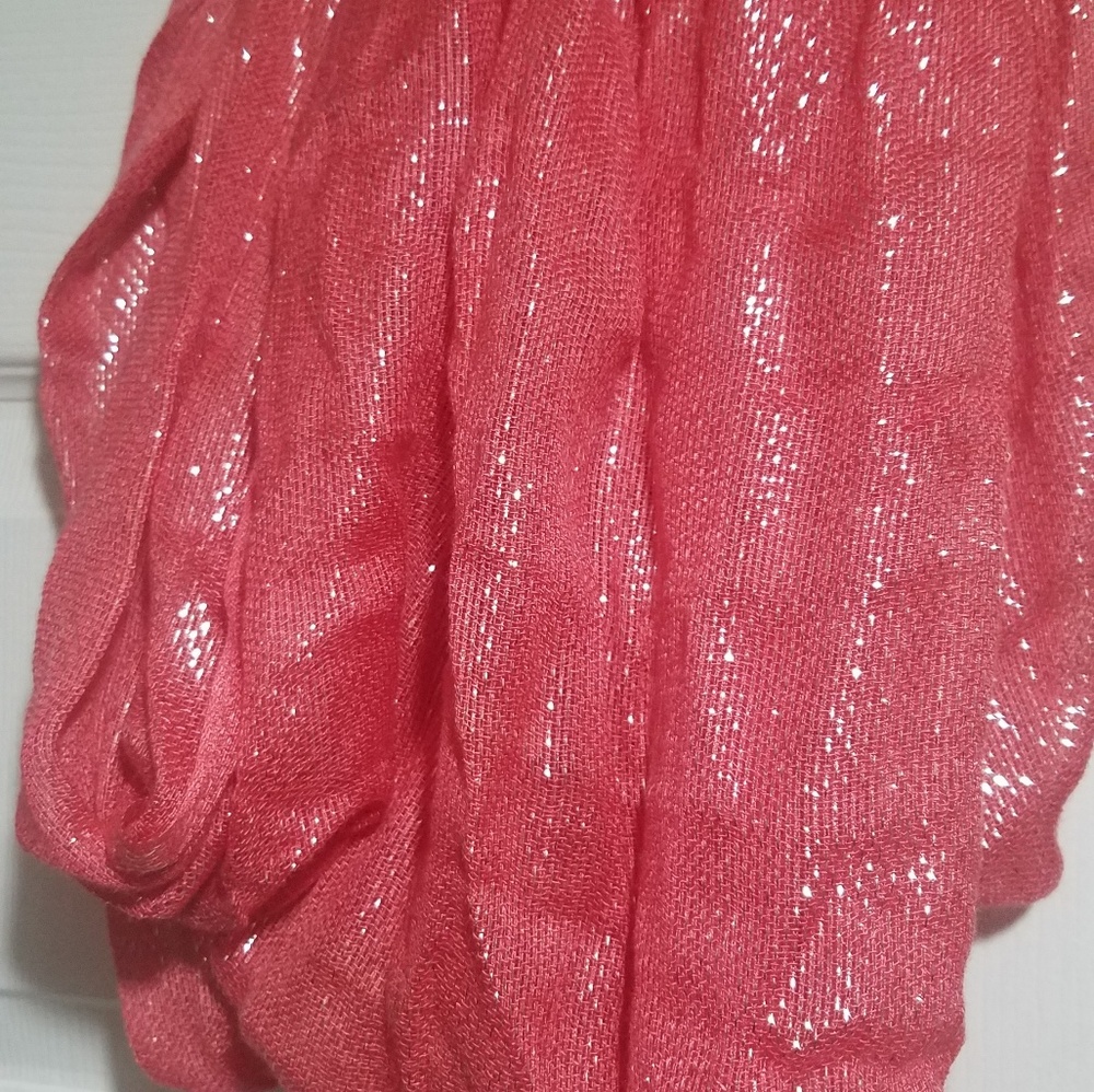 Shimmery infinity scarf
